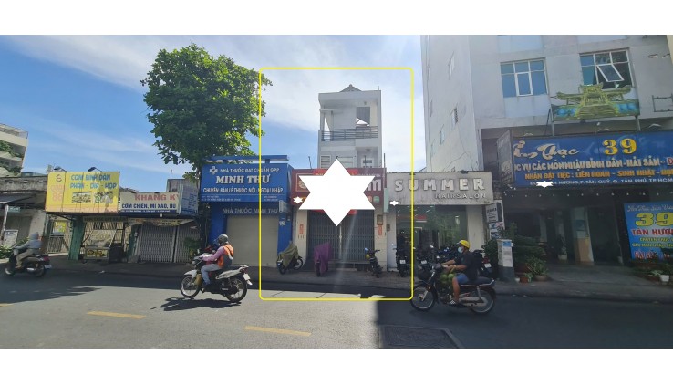 Cho thuê nhà Mặt Tiền Tân Hương 112m², 1 Lầu+ST - KHU DỊCH VỤ SẦM UẤT
